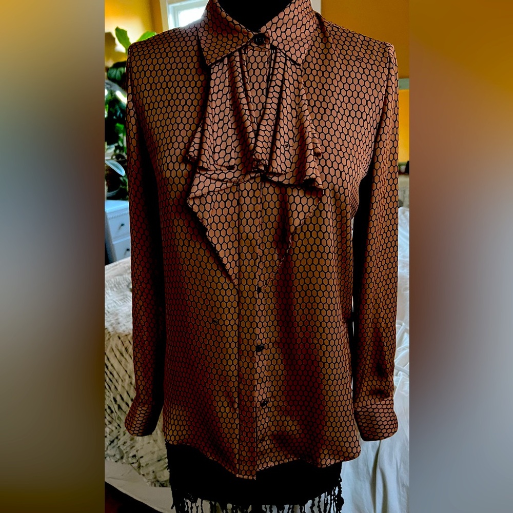 BLK DNM silk blouse